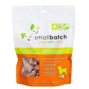 Small Batch Freeze Dried Chicken Hearts Cat/Dog Treat 3.5oz